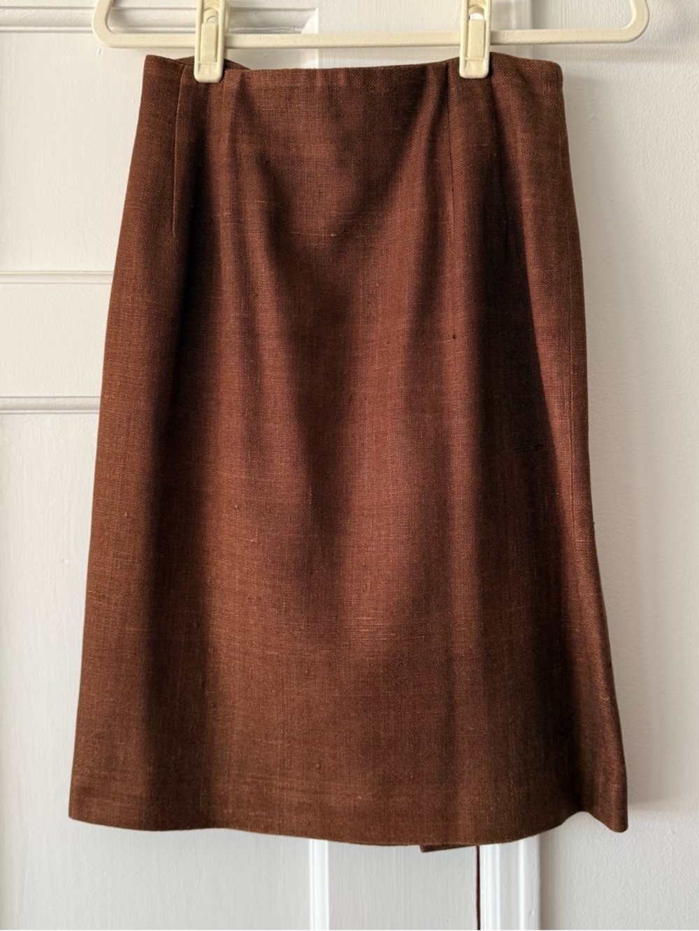 Vintage Ann Taylor Brown Silk Skirt